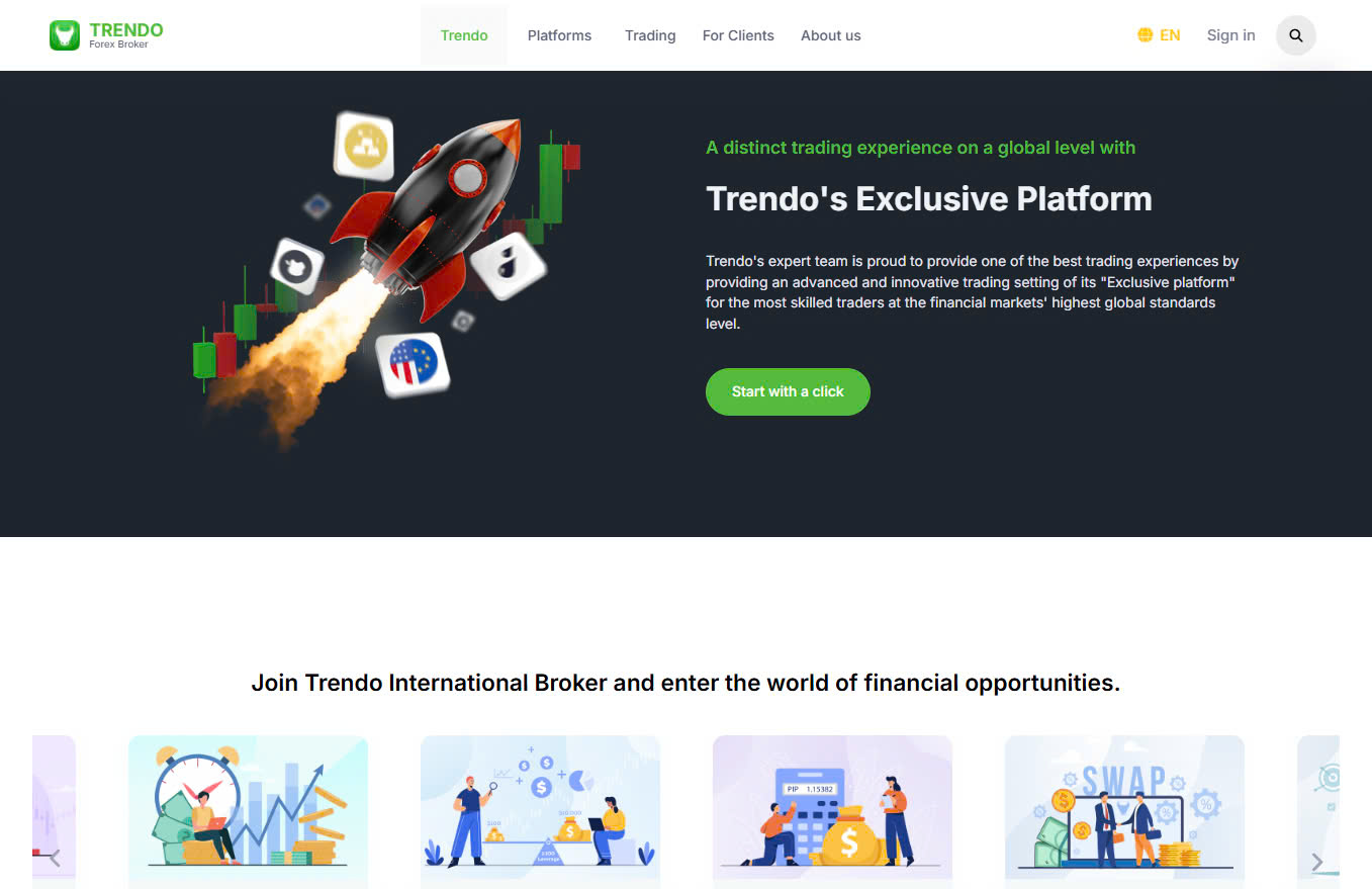 Trendo Broker, No Deposit Bonus, bonus account