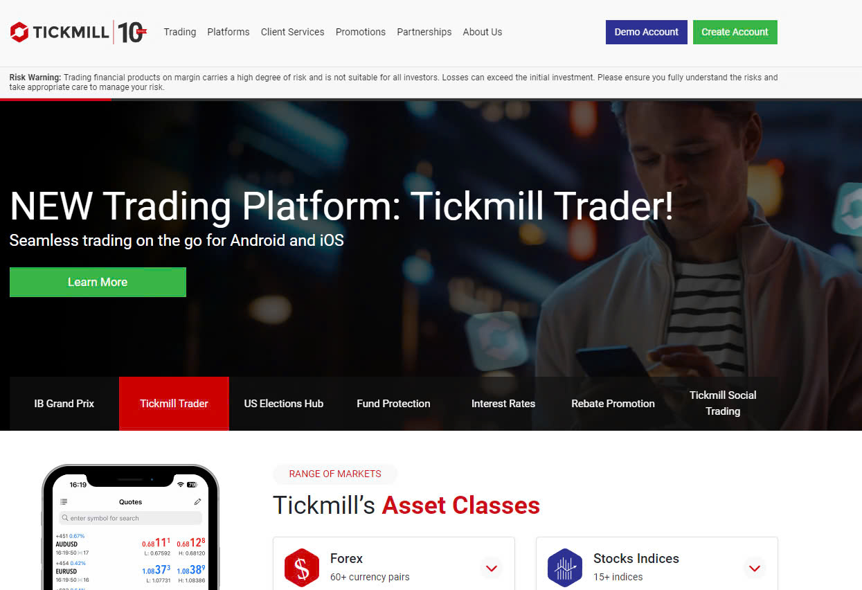 Tickmill, no deposit bonus, forex trading, start trading, zero risk, forex beginners, Tickmill platform,forex bonus